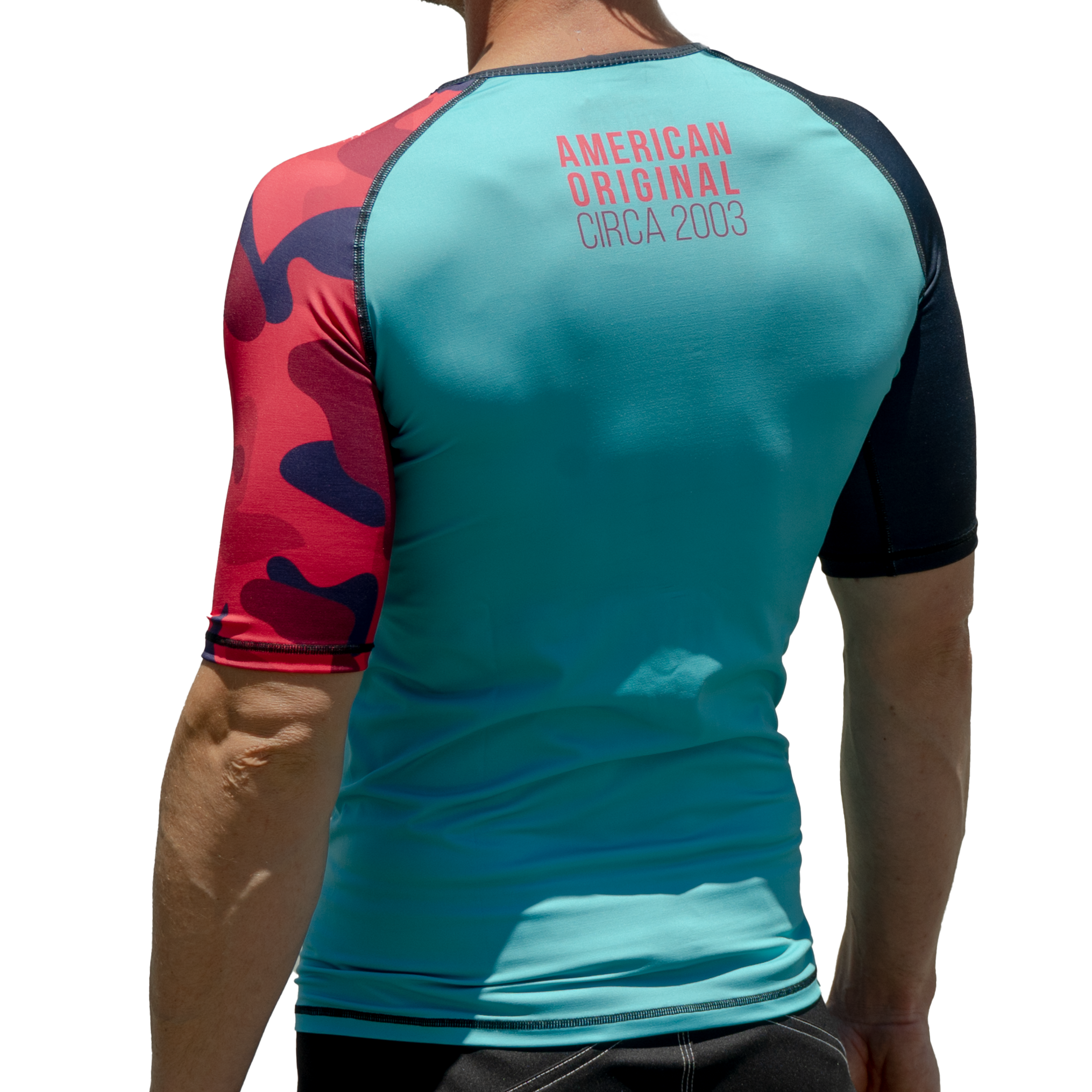Recall Camo Short Sleeve Rash Guard